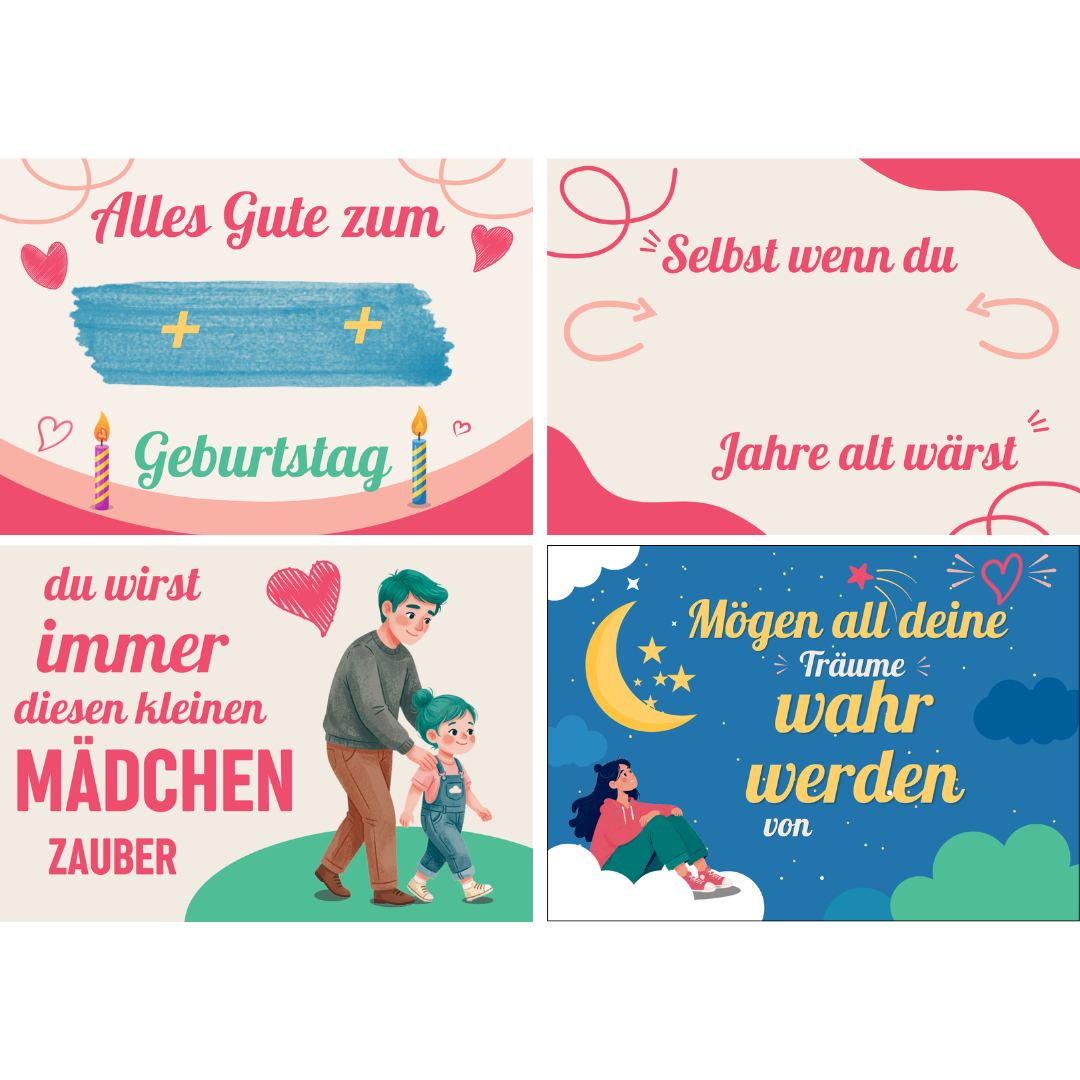 "Zum Geburtstag" Candy-Mädchen-Version
