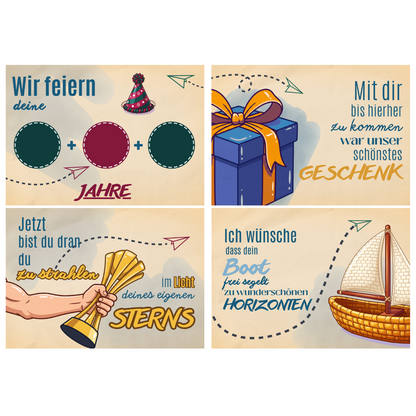 "Zum Geburtstag" Kaffee-Jungs-Version