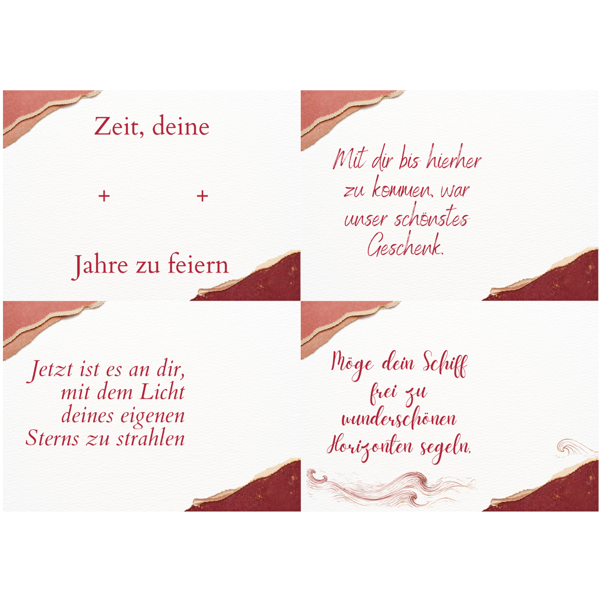 "Zum Geburtstag" Carmine-Version [Print@Home]