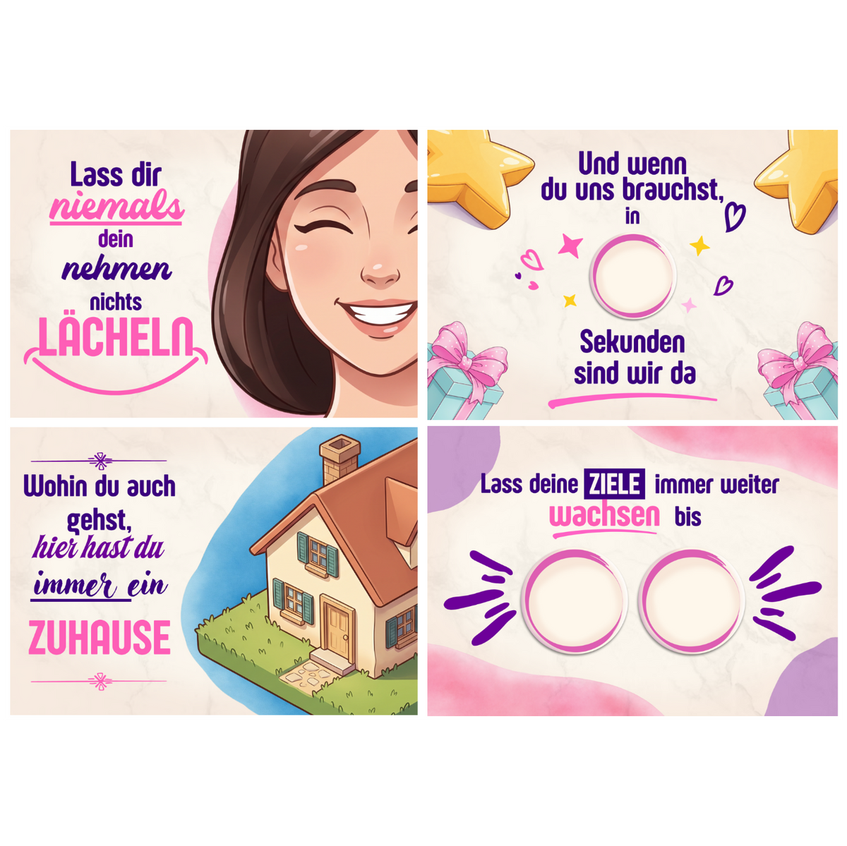 "Zum Geburtstag" Lila-Mädchen-Version