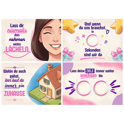 "Zum Geburtstag" Lila-Mädchen-Version