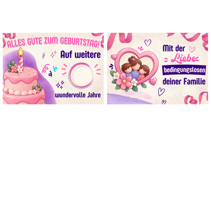 "Zum Geburtstag" Lila-Mädchen-Version