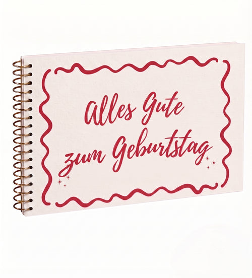 "Zum Geburtstag" Erinnerungsalbum zum Ausdrucken